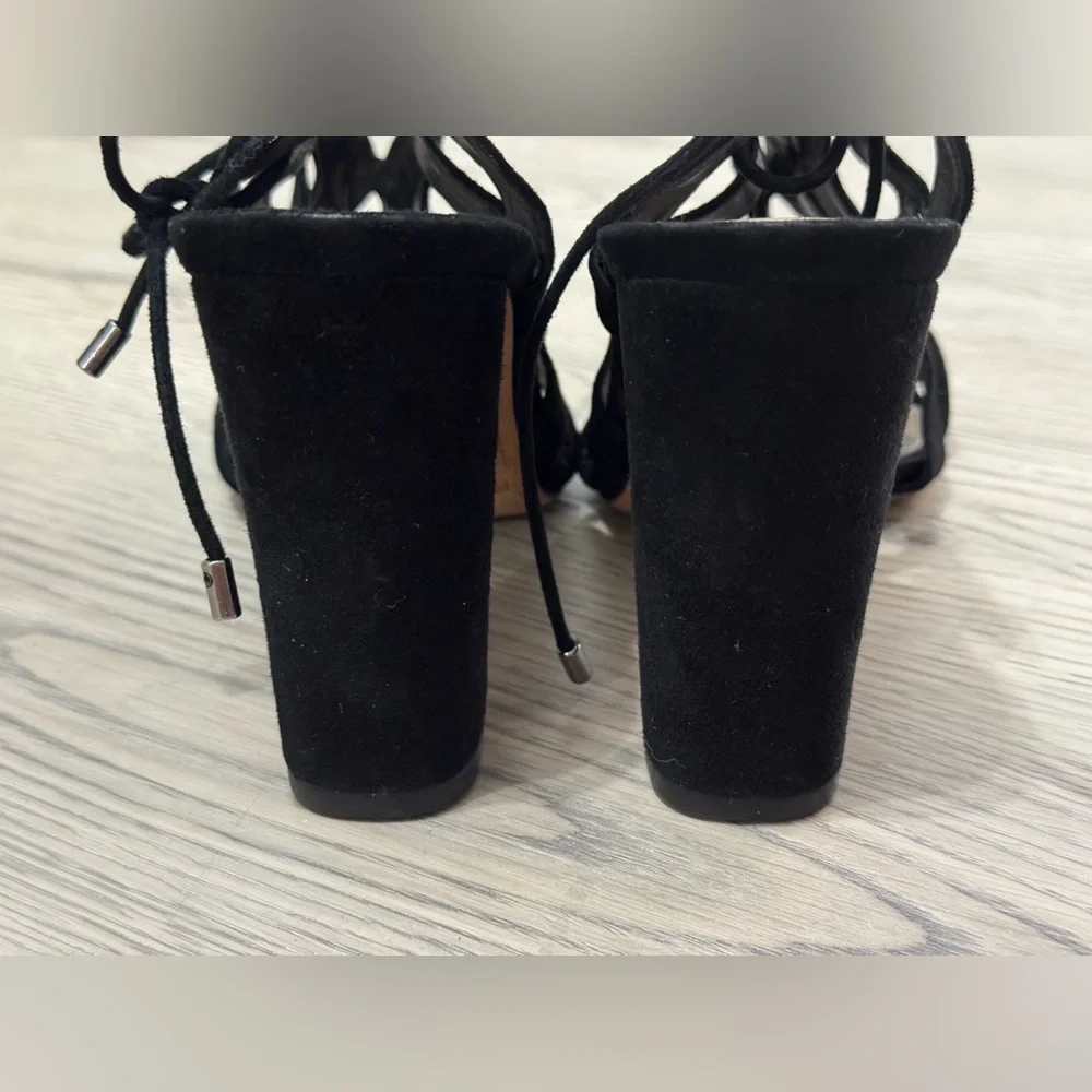 Alexandre Birman Loretta Black Suede Cutout Block Heels Size 41 /11 US $995 EUC - Picture 6 of 15